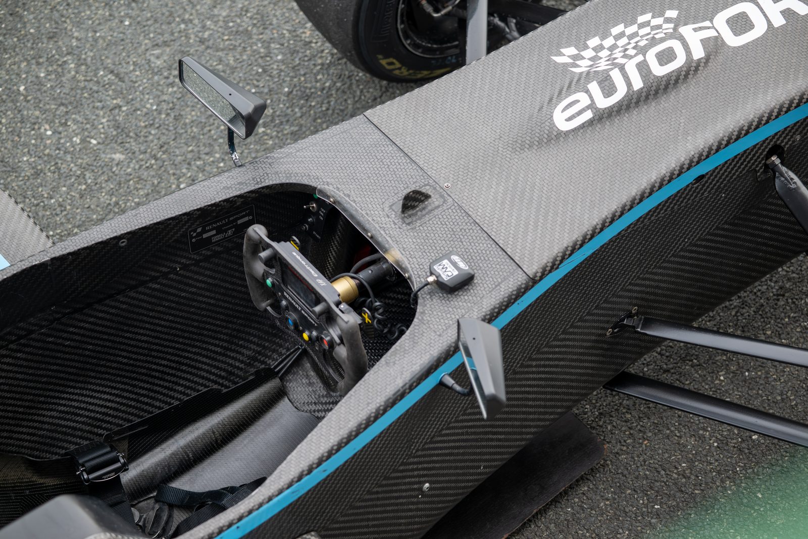 Détail mécanique d'une Formule Renault 2.0 Euroformula