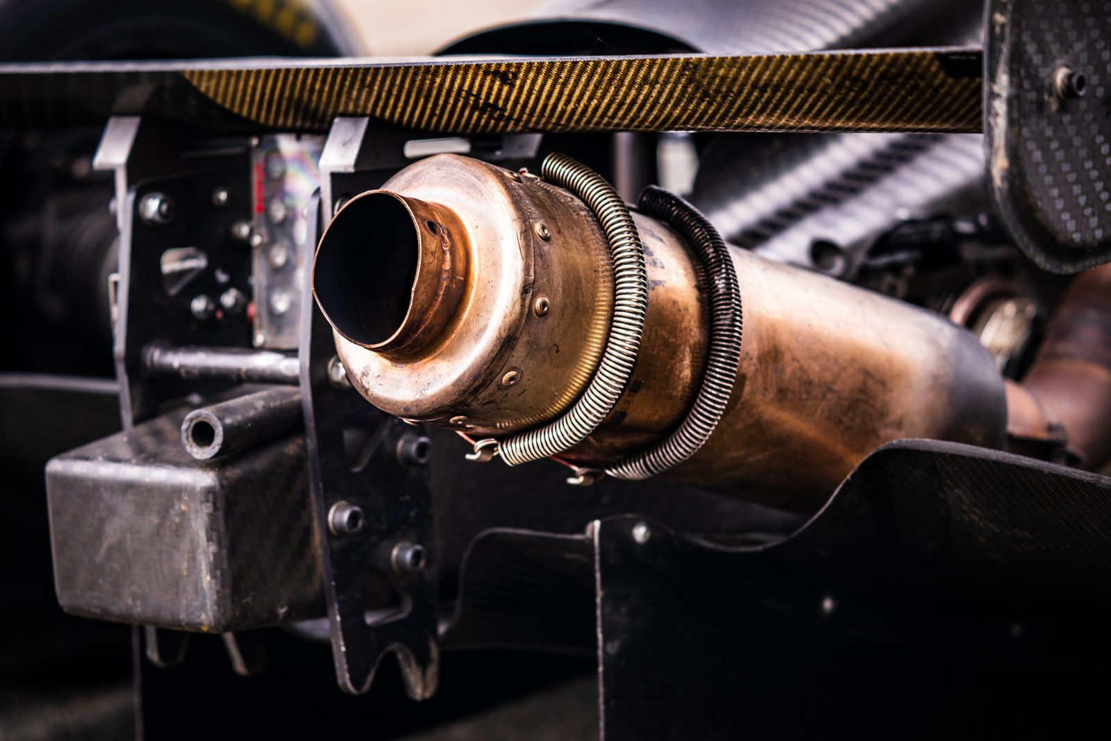 Détail mécanique d'une Formule Renault 2.0 Euroformula
